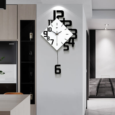 Personalized Digital Clock Fashion Wall Clock Wooden Creative Decorative Wall Watch My Store